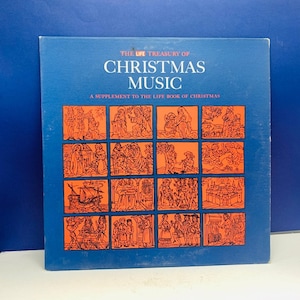 VINYL RECORD VINTAGE 33 rpm music album lp vtg cover sleeve mcm Christmas music holiday Life treasury book
