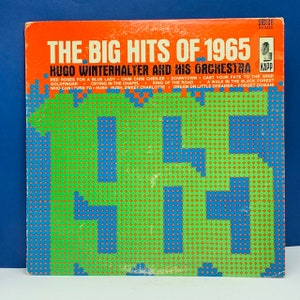 VINYL RECORD VINTAGE 33 rpm music album lp vtg with cover sleeve mcm 12 inch 12" Big Hits of 1965 Hugo Winterhalter