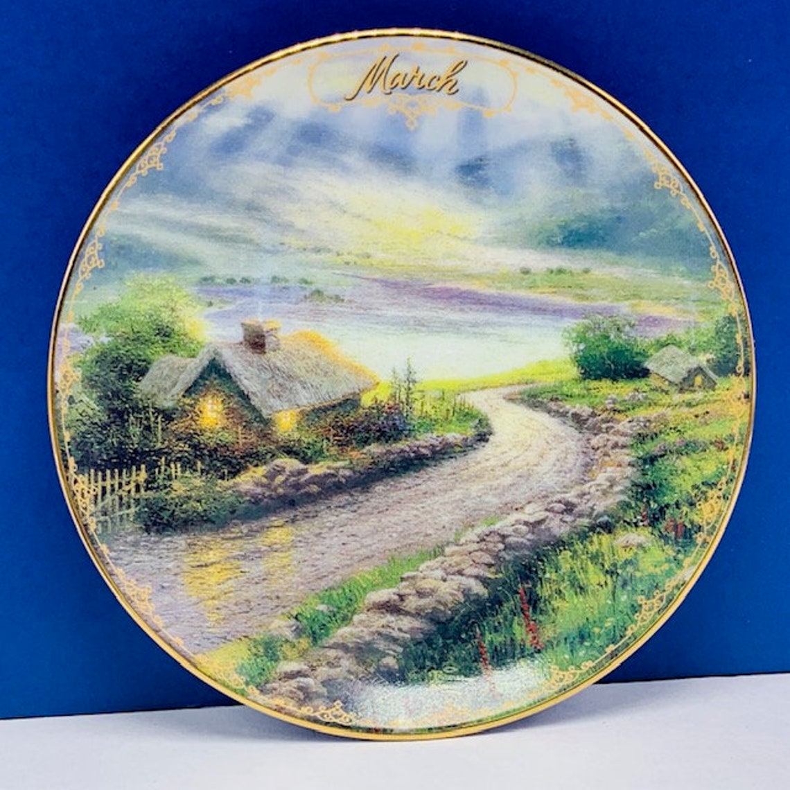 THOMAS KINKADE PLATE Bradford Exchange collectors simpler Etsy