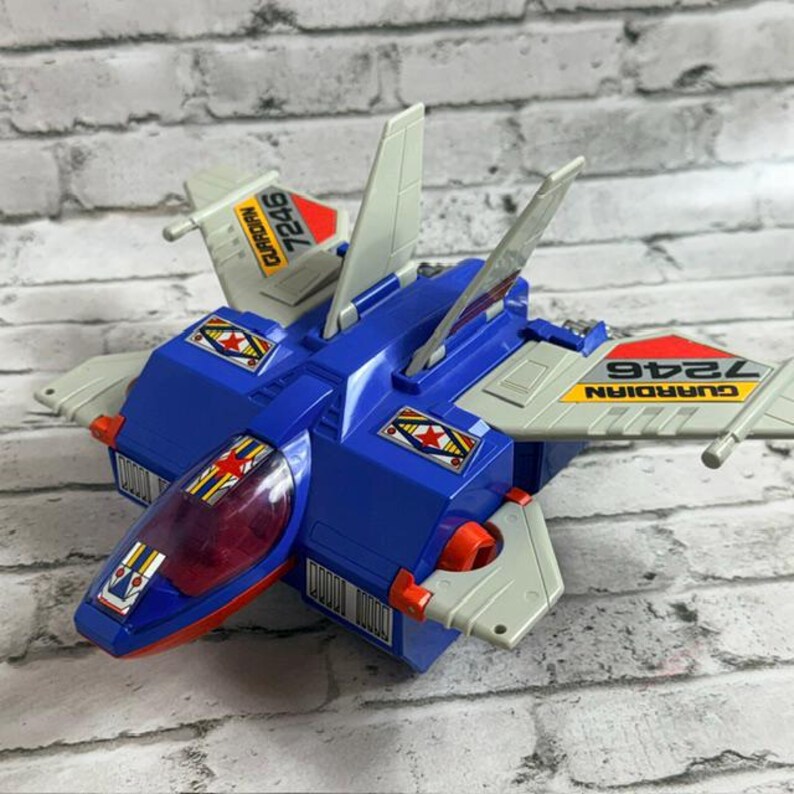 Vintage Bandai 1985 Tonka Gobots Guardian Power Suit Toy Figure Transformer Jet image 4