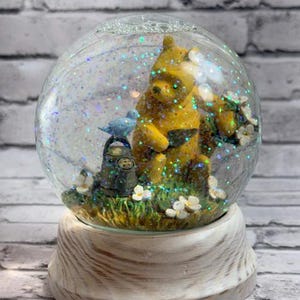 Pooh Snowglobe - Etsy