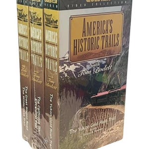 Amerika Historische Spuren VHS-Kassette vtg NEU versiegelt Yukon Gold Rush SET 3 Bodett
