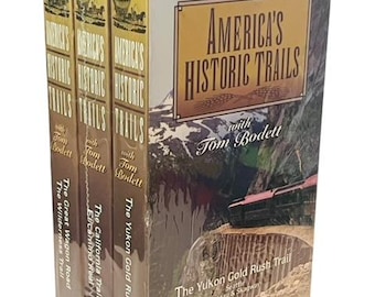 Americas Historic Trails VHS tape vtg NEW Sealed Yukon Gold Rush SET 3 Bodett