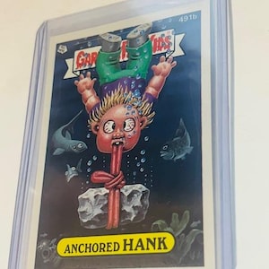 Verankerde Hank Vuilnisemmer Kinderruilkaart 1986 Topps PACK FRESH 491b gang