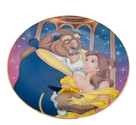 Walt Disney Beauty And The Beast Disney Collector's Plate Japan Original  Box