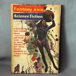 Vintage Science Fiction Fantasy Paperback Book Magazine Sci Fi Space 1971 Holes in Head