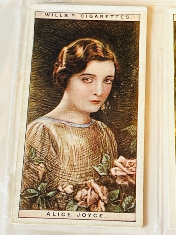 Wills Cigarettes Tobacco Trading Card 1928 antique Cinema Stars Alice Joyce  11