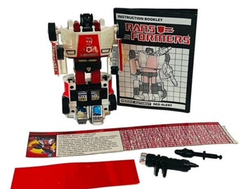 Vintage 1982 Transformers First 1st Generation Original Red Alert