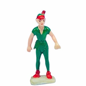 LOUIS MARX DISNEYKINS 1960s vintage walt disney tinykins miniature plastic figure toy collectible Peter Pan