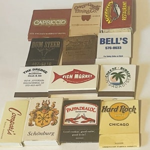Match Holder matchbook vtg advertising LOT M35 Schonburg Cheers Broadmoor Buffet