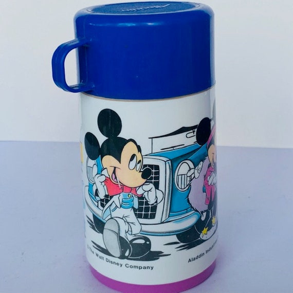 Vintage Disney Aladdin Thermos 8 oz Plastic Lot 4
