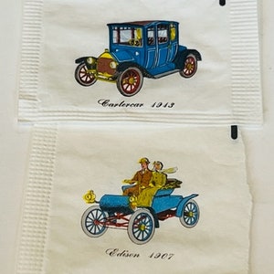 Great Western GW Sugar Packet LOT Ephemera 1960s Classic Car Edisen Cartercar US