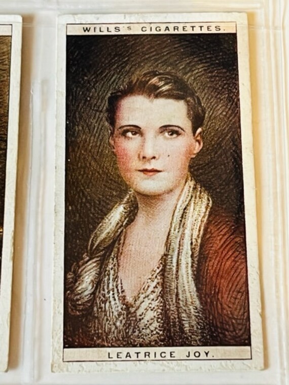 Wills Cigarettes Tobacco Trading Card 1928 antique Cinema Stars Leatrice  Joy 10