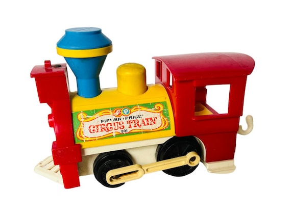 Figura de juguete antigua de los anos 60 Little People Fisher Price Circus Train 991 Etsy Mexico
