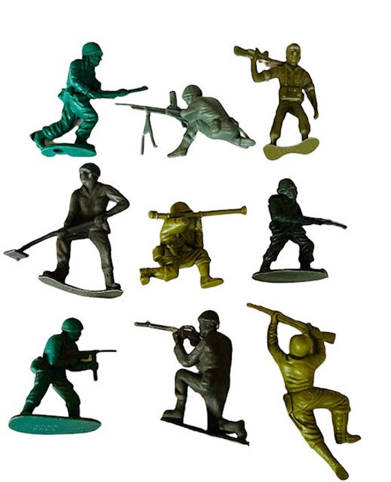 Toy Soldier Vtg Military Figure Army Men Mpc Mee Marx Plastic LOT