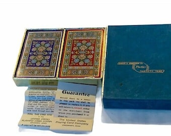 Casino Playing Cards vtg set poker Robert Anderson Pavers thirtieth year 30th