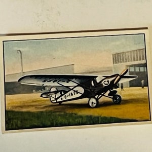 Airplane Tobacco Trading Card West Germany 1930s Garbaty Plane Arado LIIa jet