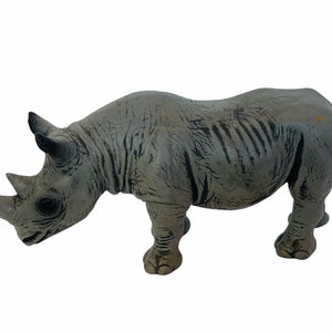 Schleich Nashorn Spielzeug Gummi Kunststoff Figur Wildtiere Figur Deutschland vintage vtg