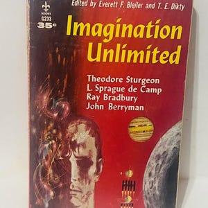 Imagination Unlimited Sturgeon Science Fiction Paperback Book Vtg 1959 de Camp