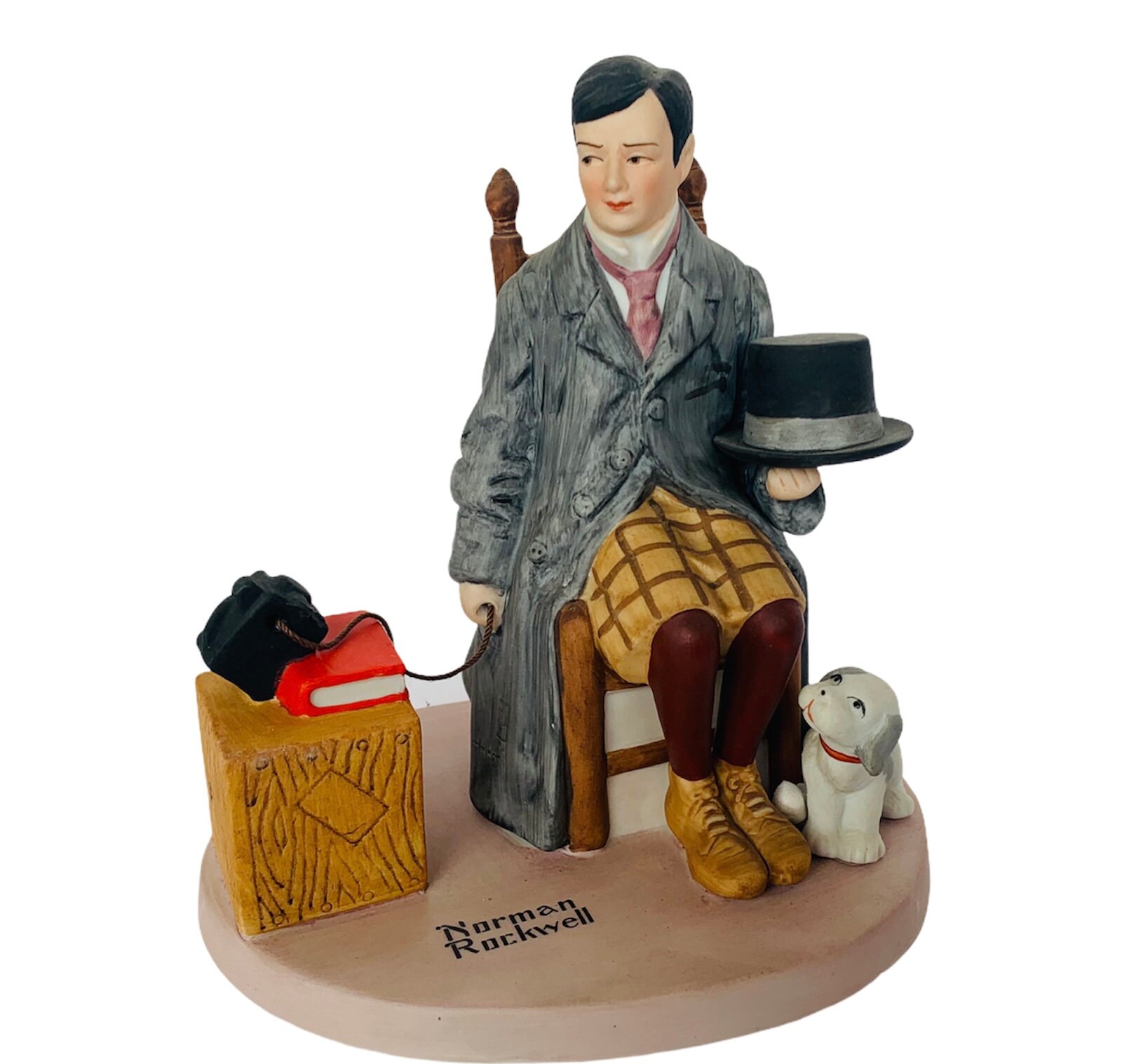 NORMAN ROCKWELL FIGURINE 1980s Danbury Mint Vintage Porcelain Etsy UK