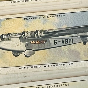 Tabakkarte John Player Sons Flugzeug Armstrong Whitworth XV