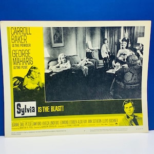 LOBBY CARD POSTER vintage 1964 Kino Theater Erinnerungsstücke 14X11 wall art paper ephemera mcm Sylvia Knisterpulver Joanne Dru AC1