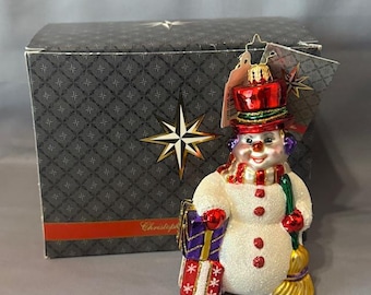 クリストファー ラドコ クリスマス オーナメント ガラス タグ