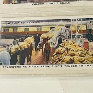 Tarjeta de ferrocarril Equipo ferroviario de tren 1938 HO WD Wills Imperial Mail Tender 50