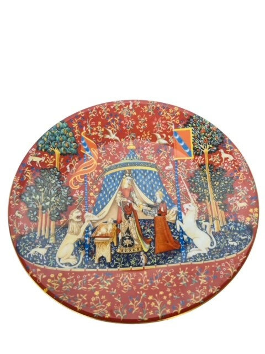Haviland Limoges Collector Plate France French La Dame a La Licorne