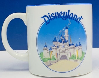 Walt Disney Mickey Mouse Kaffee Becher Tasse Glaswaren Disneyland Weltladen Vintage Vtg Themenpark Prinzessin Schloss Cinderella japan