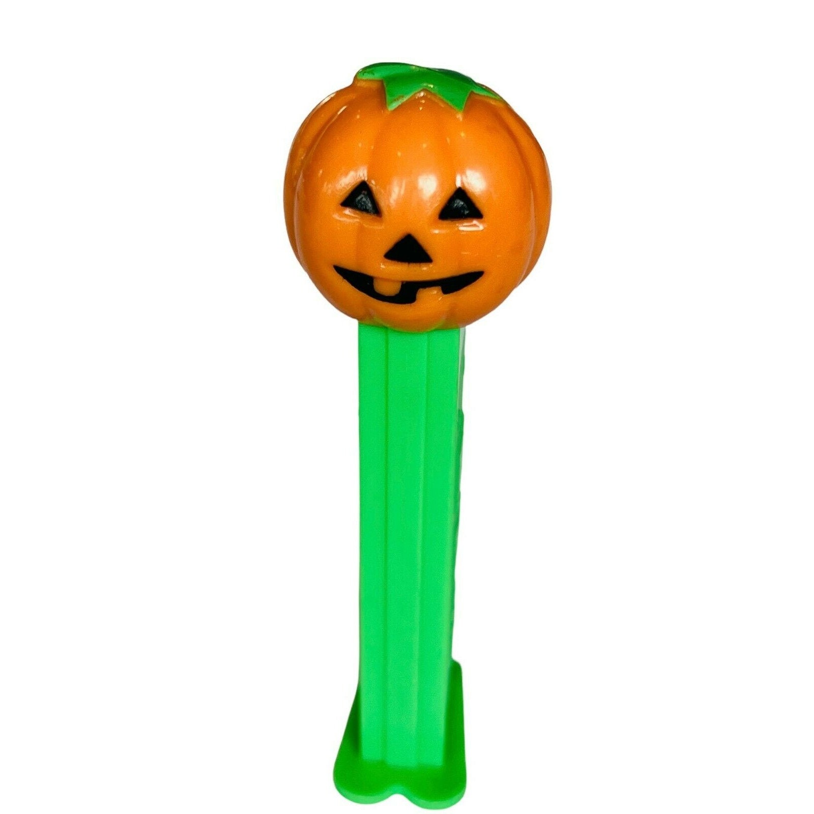 Pez Dispenser Vtg Figure Halloween Pumpkin Jack O Lantern Neon