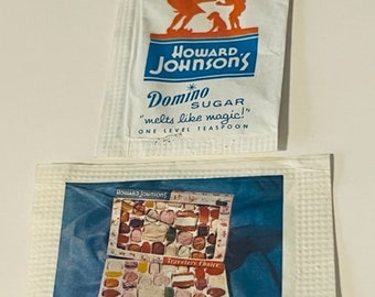 Domino Sugar Packet advertising vintage paper ephemera memorabilia sign motel hotel restaurant cafe Inn diner Howard Johnsons food plate 6
