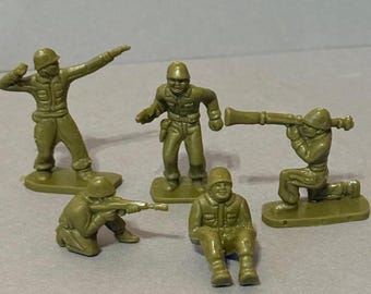 MPC ブルー アーミーメン おもちゃの兵士 プラスチック ミリタリー