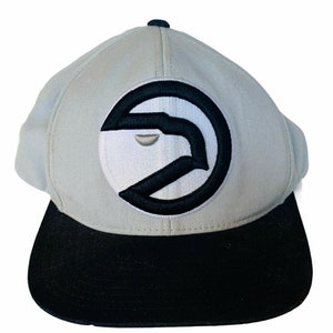 NBA Basketball hat cap vtg Atlanta Hawks Dominique Wilkins Gray Mitchell Ness