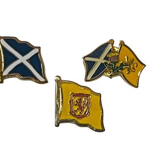 Lion Cross Family Crest Elk Badge Button Pinback Pin Vtg Advertising Gold LOT 3