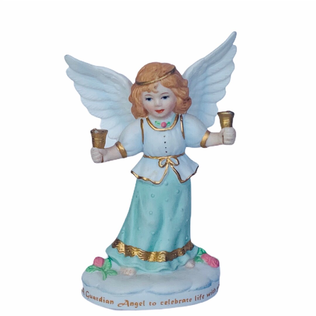 ANGEL FIGURINE VINTAGE Collectible Sculpture Vtg Decor Gift Porcelain
