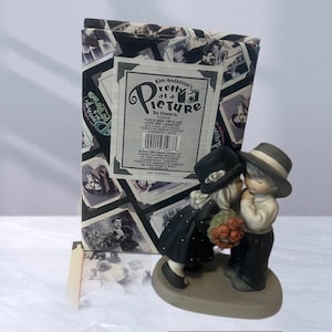 Vintage Pretty as Picture Figurine Enesco Kim Anderson box Gift Love Laughter