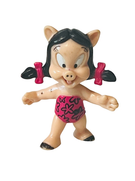 Petunia Pig Porky Looney Tunes Figure Miniature Toy 1991 Tm Vinyl