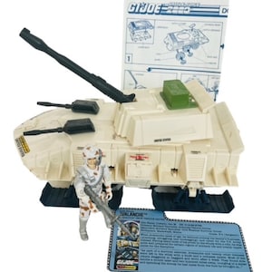 Dominator Avalanche 1987 Gi Joe Cobra ARAH Figure Vehicle Hasbro COMPLETE tank