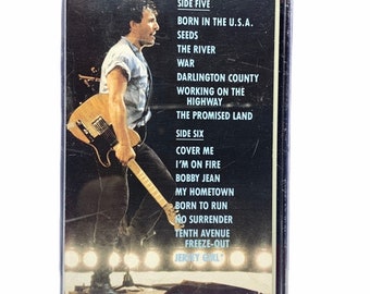 Cassette tape music songs vtg Bruce Springsteen live 1975-85 E street band original case