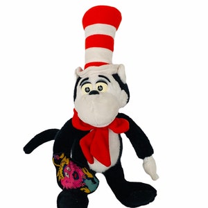 CAT IN HAT 1997 Mattel vintage plush stuffed animal Dr Seuss doctor thing 18 inch 18&quot; rare collectible figure toy vtg decor gift