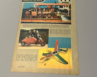 Vintage Print Ad 1946 Advertising Popular Science Fiction Craftwork Side Car Jet