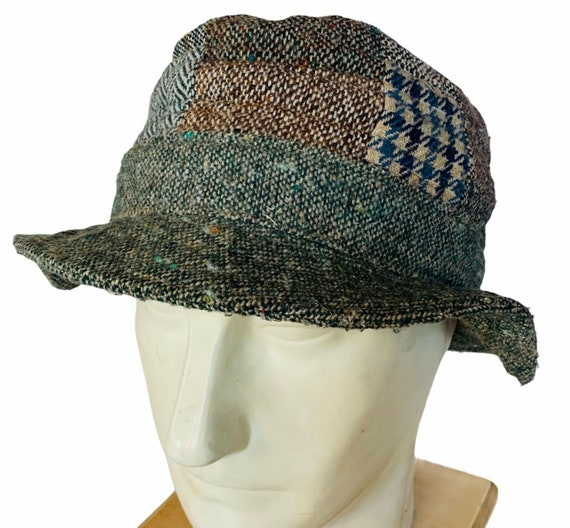 Irish Tweed Bucket Hat Ireland Wool vtg UK cap antique apparel Etsy