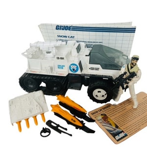 Snow Cat Frostbite Driver 1985 Gi Joe Cobra ARAH Figure Vehicle Hasbro COMPLETE