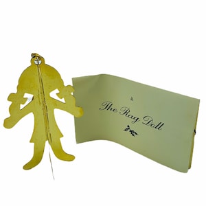 DANBURY MINT ORNAMENT 24K gold Christmas holiday vintage vtg figurine xmas decor gift tree coa card The Rag Doll A1