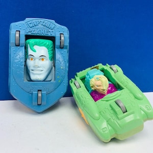 ACTION FIGURE VINTAGE collectible toy retro vtg 1991 Captain Planet cars burger king fast food premiums flip face