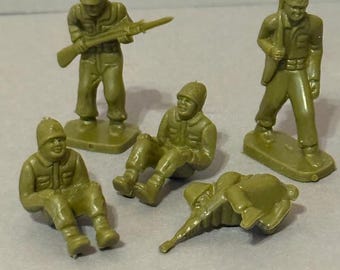 MPC グリーン アーミーメン おもちゃの兵士 プラスチック ミリタリー