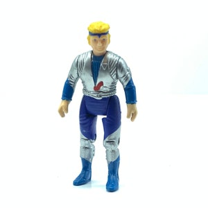 TYCO DINO RIDERS vintage action figure toy dinoriders dinosaur vtg retro mini figurine Nova blonde hair hero triceratops