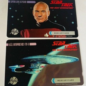 Star Trek Cards mixed lot Next generation mercurycard Picard enterprise 1994 vtg