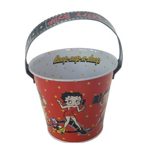 Betty Boop Tin Lunch Box Pail Pudgy dog Felix cat Figurine gift Bucket Hollywood